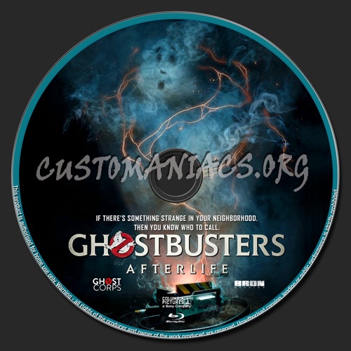 Ghostbusters Afterlife blu-ray label