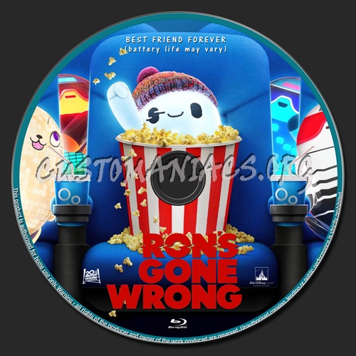 Ron's Gone Wrong blu-ray label