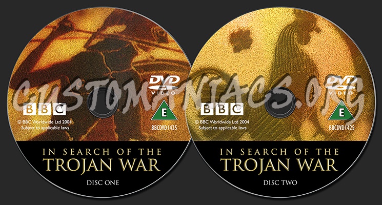 In Search of the Trojan War dvd label