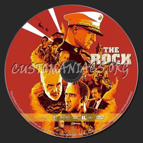 The Rock dvd label