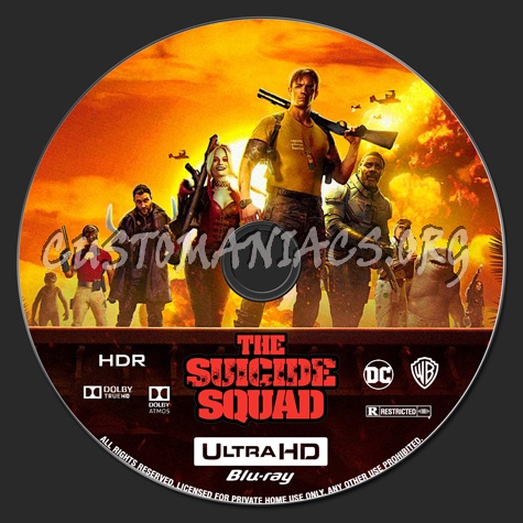 The Suicide Squad 4K blu-ray label
