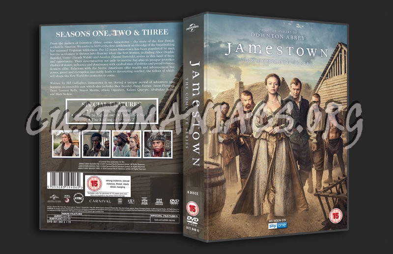 Jamestown the Complete Series dvd cover