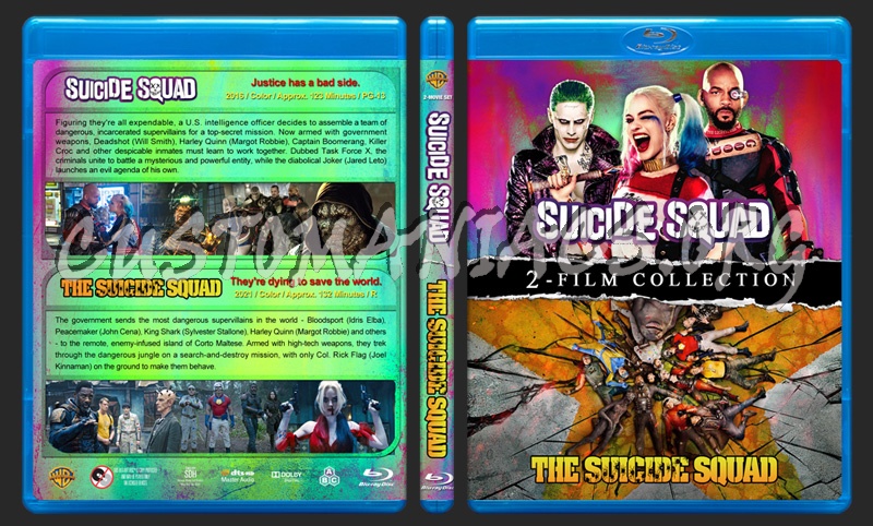 Suicide Squad Double Feature blu-ray cover