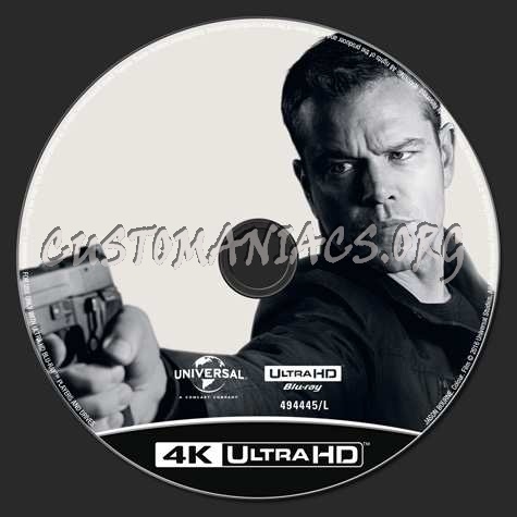 Jason Bourne 4K blu-ray label