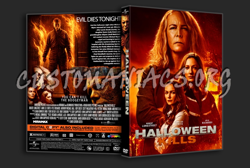 Halloween Kills dvd cover