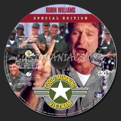 Good Morning, Vietnam dvd label