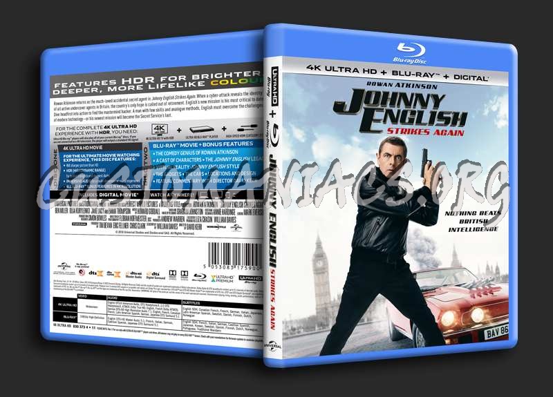 Johnny English Strikes Again 4K blu-ray cover