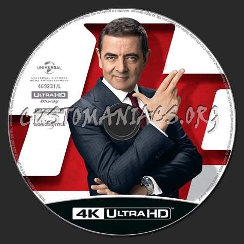 Johnny English Strikes Again 4K blu-ray label