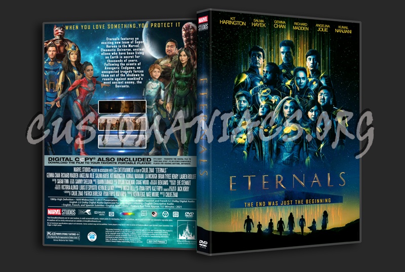 Eternals dvd cover