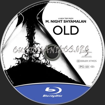 Old (2021) blu-ray label