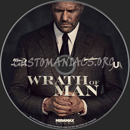 Wrath of Man (2021) blu-ray label
