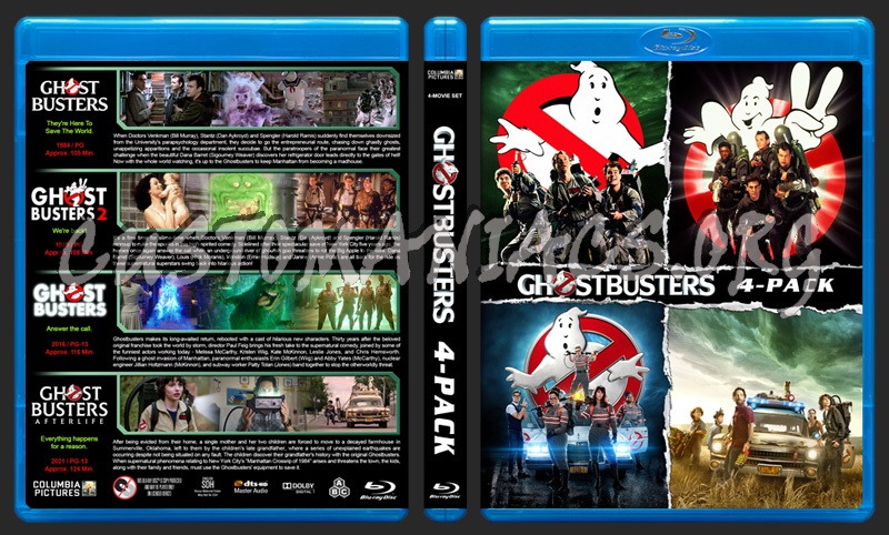 Ghostbusters 4-Pack blu-ray cover