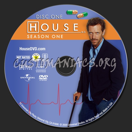 House MD Season 1 dvd label DVD Covers Labels by