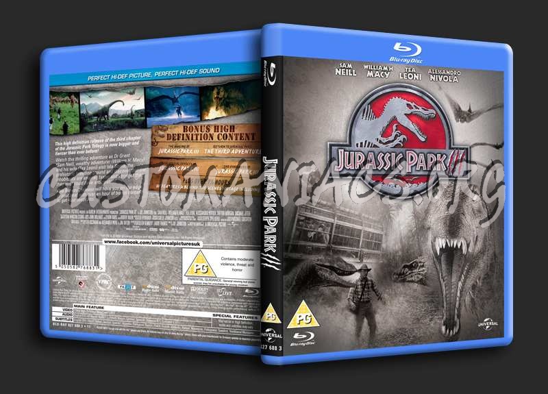 Jurassic Park 3 blu-ray cover