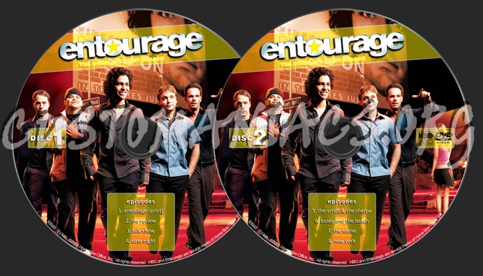 Entourage Season 1 dvd label