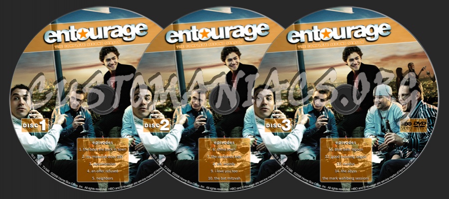 Entourage Season 2 dvd label