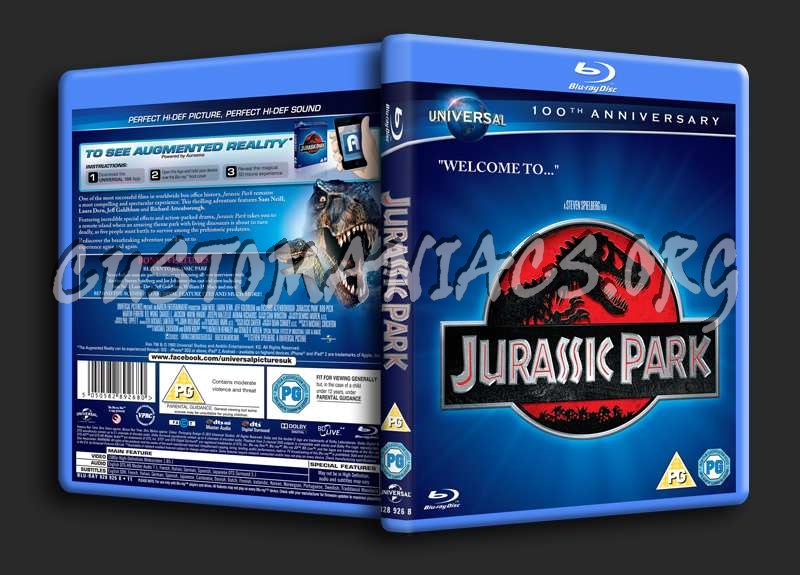 Jurassic Park blu-ray cover