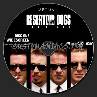 Reservoir Dogs dvd label