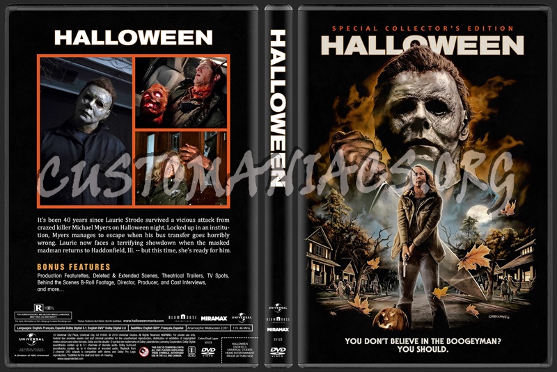 Halloween (2018) dvd cover