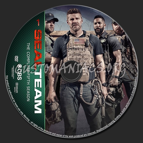 Seal Team Season 5 dvd label