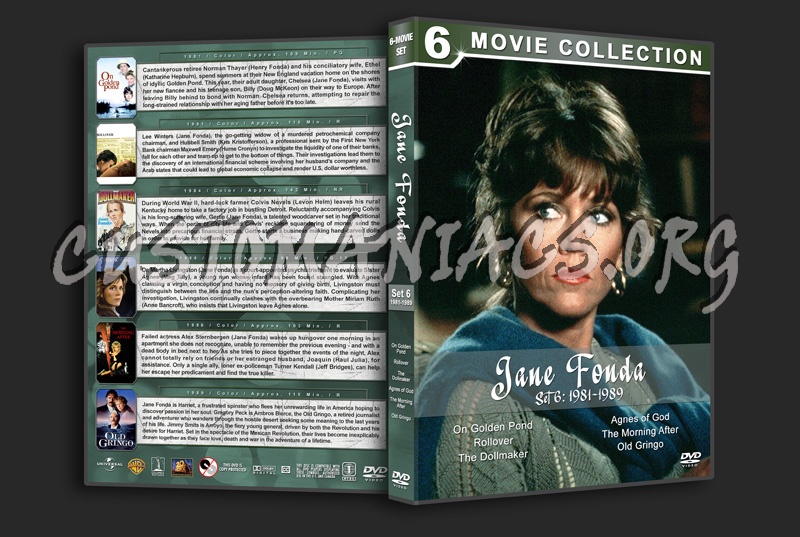 Jane Fonda Film Collection - Set 6 (1981-1989) dvd cover