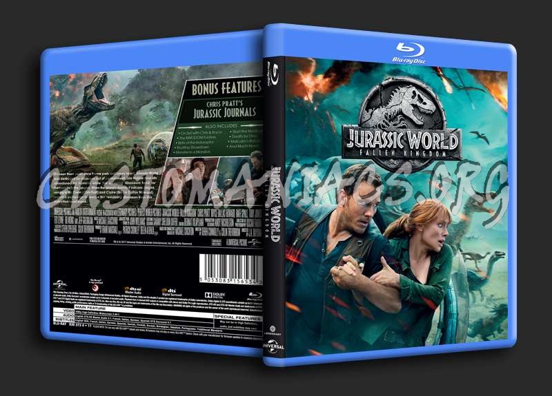 Jurassic World Fallen kingdom blu-ray cover
