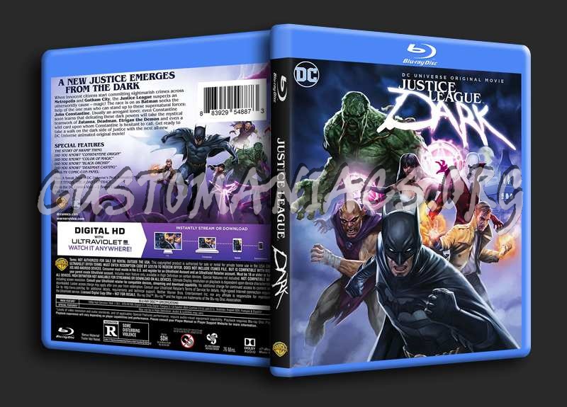 Justice League Dark blu-ray cover