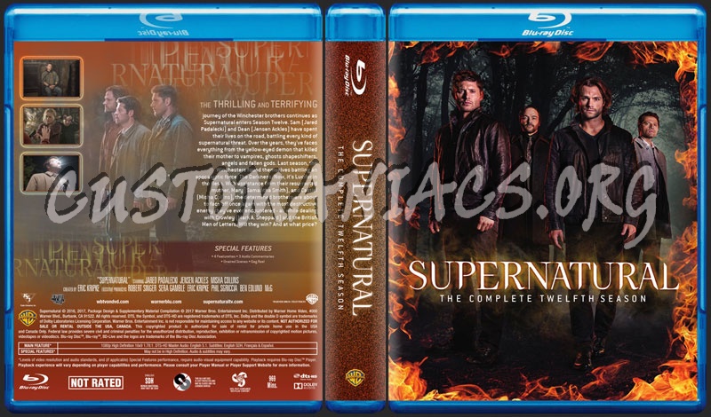 Supernatural Season 12 dvd cover