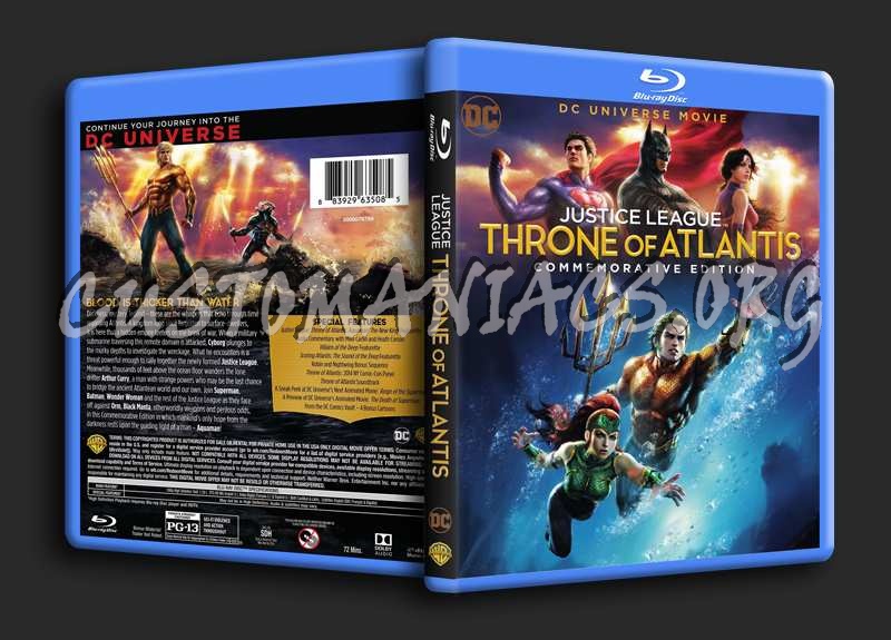 Justice League Throne of Atlantis blu-ray cover