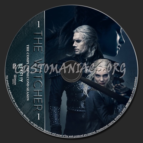 The Witcher Season 2 dvd label