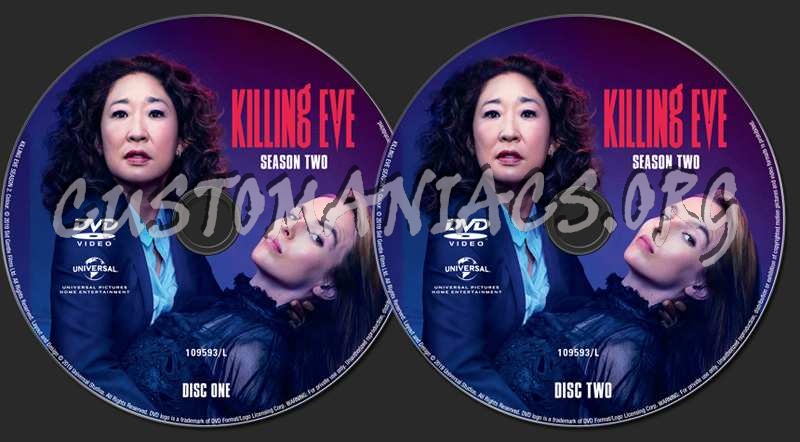Killing Eve Season 2 dvd label