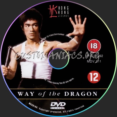 Way of the Dragon dvd label