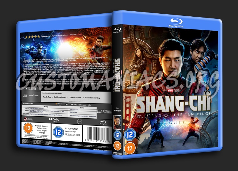 Shang-Chi And The Legend Of The Ten Rings blu-ray cover