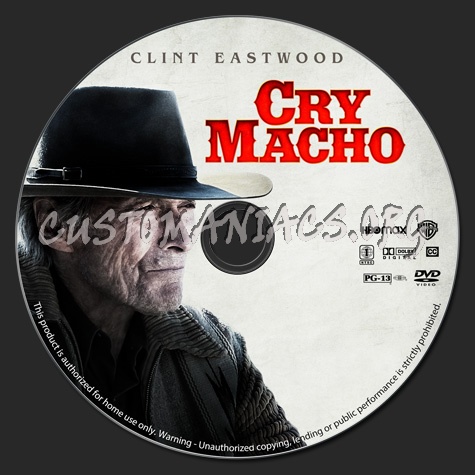 Cry Macho dvd label