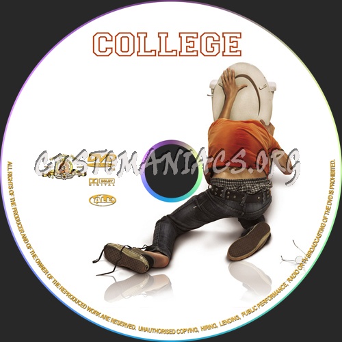 College dvd label