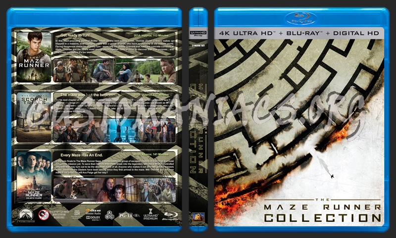 The Maze Runner Collection (4K) blu-ray cover