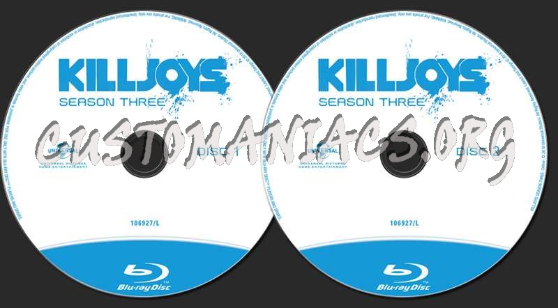 Killjoys Season 3 blu-ray label