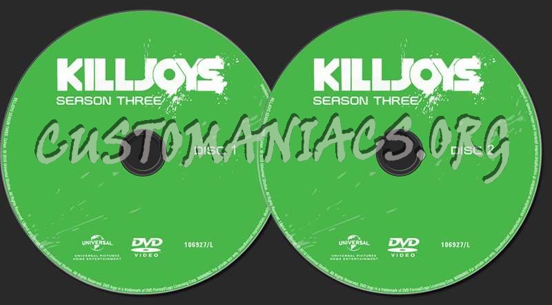 Killjoys Season 3 dvd label