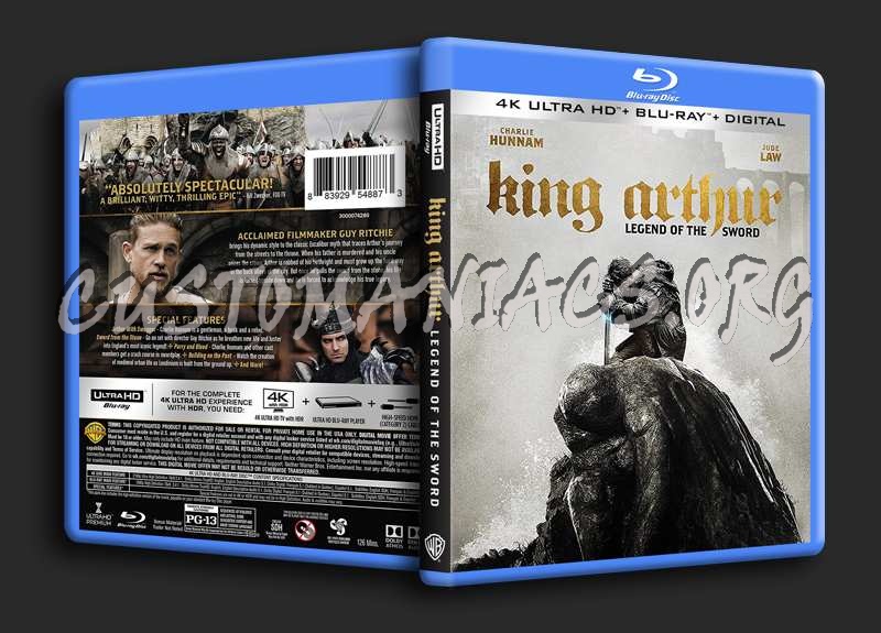 King Arthur Legend of the Sword 4K blu-ray cover