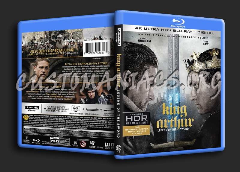 King Arthur Legend of the Sword 4K blu-ray cover