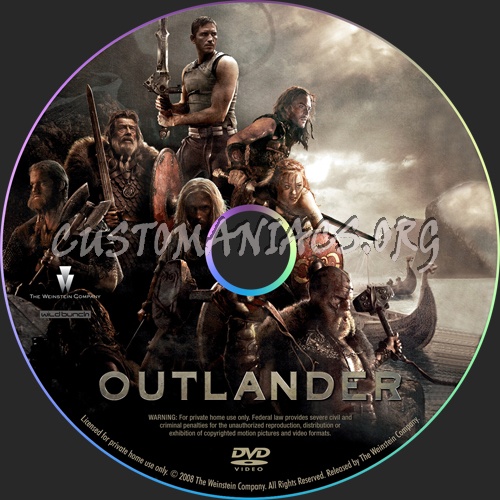 Outlander dvd label