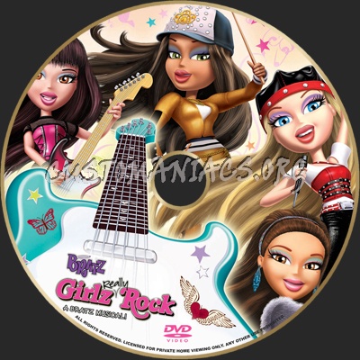 Bratz Girls Really Rock dvd label