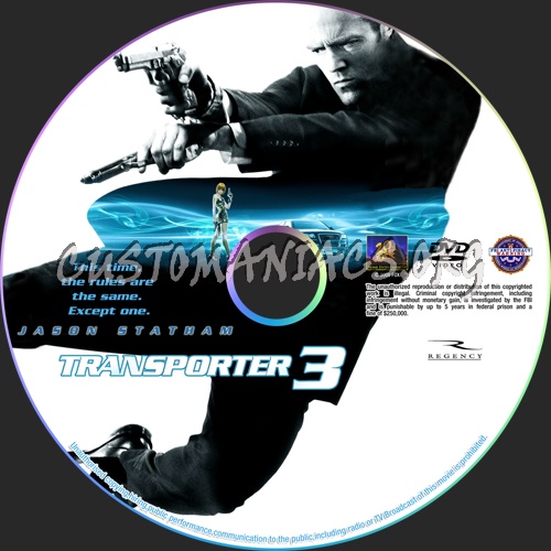 Transporter 3 dvd label