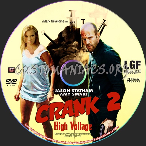 Crank 2 High Voltage dvd label