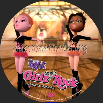 Bratz Girls Really Rock dvd label