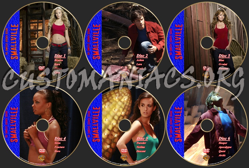 Smallville Season 7 dvd label