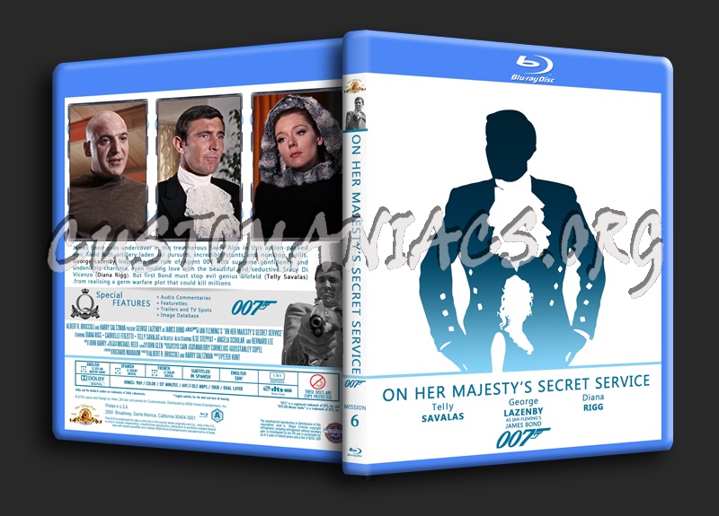 On Her Majesty's Secret Service - The James Bond 007 Collection blu-ray cover