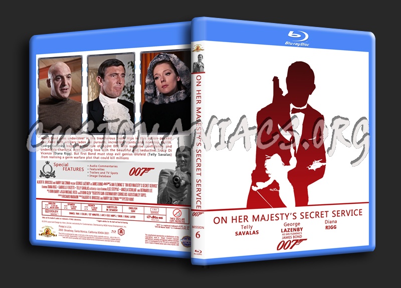 On Her Majesty's Secret Service - The James Bond 007 Collection blu-ray cover