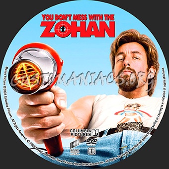 You Don't Mess With The Zohan dvd label