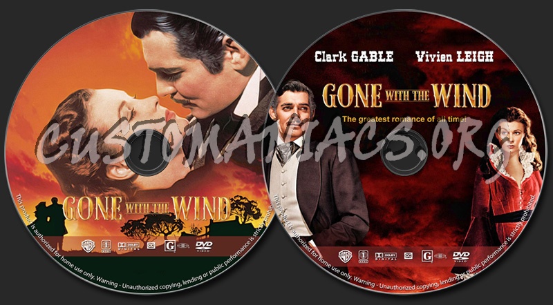 Gone With the Wind dvd label